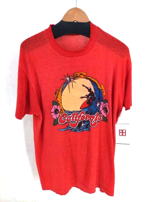 USED古着(ユーズドフルギ) 80～90s California プリント半袖Tシャツ メンズ 表記無