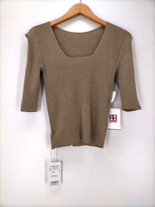 rienda(リエンダ) パワショルラメKnit RIB TOP レディース  FREE
