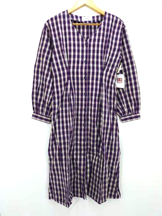 AZUL by moussy(アズールバイマウジー) VOLUME SLEEVE SFLARE ONEPIECE レディース  M