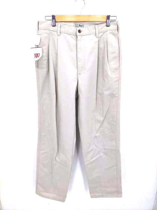 L.L.Bean(エルエルビーン) 90S USA製 2タックチノパンツ メンズ  32