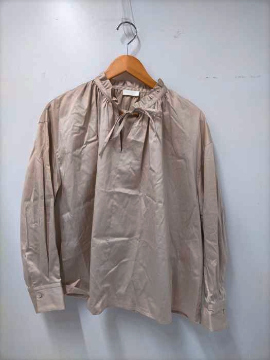 BALLSEY(ボールジー) 20aw ハイカウントサテン ネックフリルブラウス レディース JPN：36