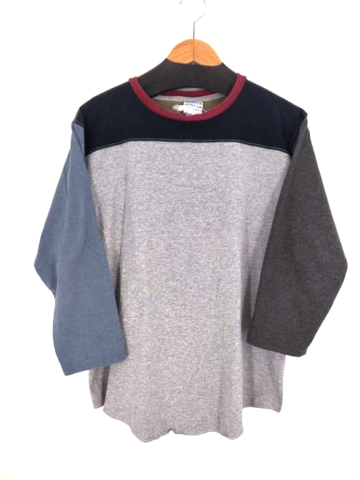 WALLA WALLA SPORT for BEAMS USA製 マルチカラー ラグラン メンズ  L