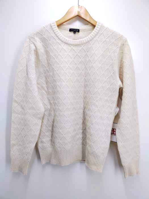 Mackintosh LONDON(マッキントッシュ ロンドン) ダイヤ柄 カシミヤ混 ニットセーター メンズ JPN：M