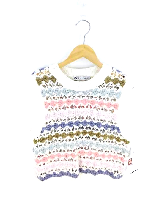ZARA(ザラ) クロシェ ニットベスト レディース JPN：L