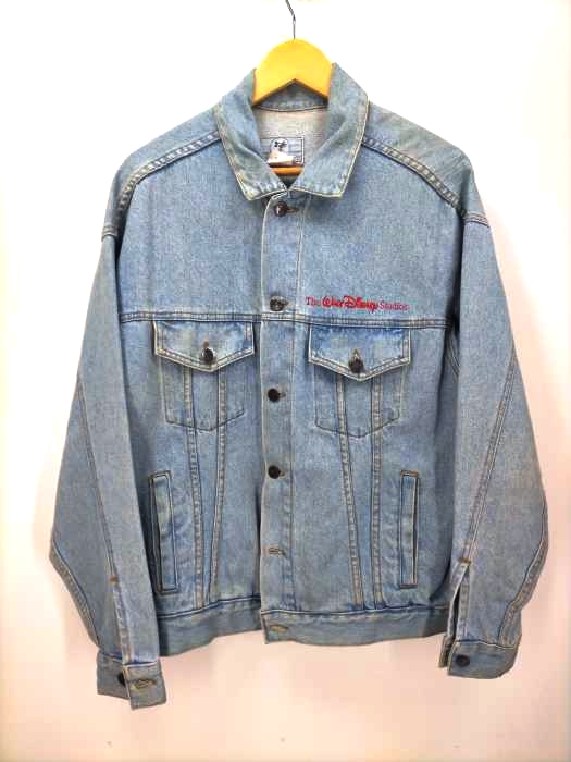 ユーズドフルギ USED古着 OLD USA製 企業刺繍 デニムジャケット メンズ JPN:M