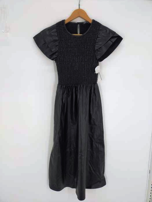 ザラ ZARA FAUX LEATHER DRESS レディース import：XS