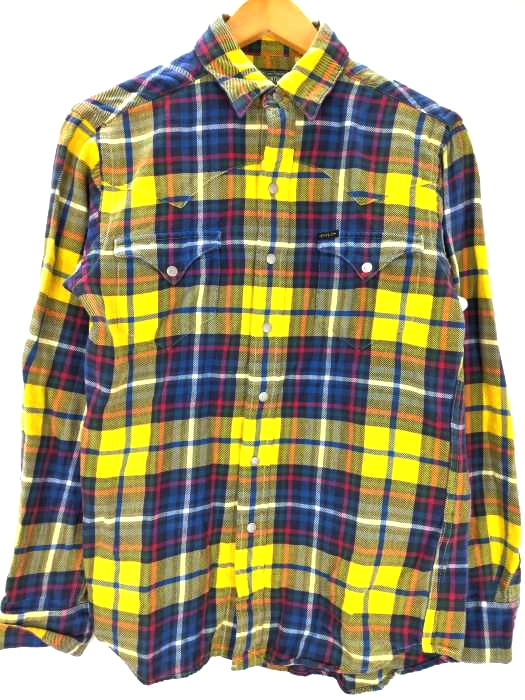 ポロカントリーラルフローレン POLO COUNTRY RALPH LAUREN チェック ウエスタンシャツ 復刻 メンズ import：XS