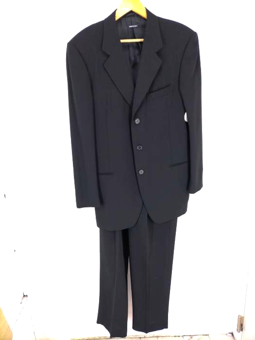 Giorgio Armani(ジョルジオアルマーニ) PURE WOOL 3Bテーラードジャケット 2タックスラックスパンツ セットアップ メンズ セットアップ スーツセットアップ