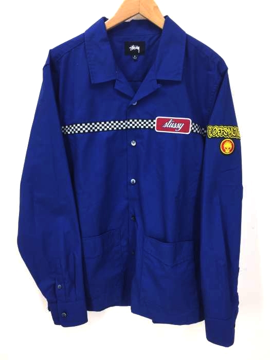 Stussy(ステューシー) ワッペン オープンカラー シャツ メンズ import：M