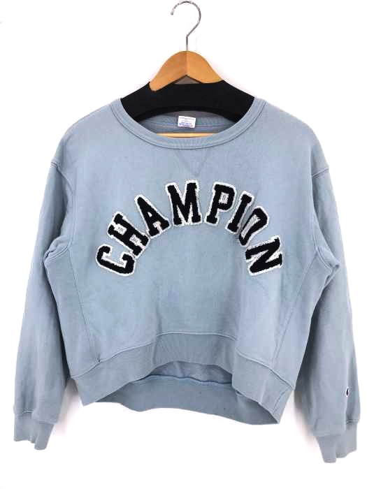 チャンピオン Champion 前V フロントロゴ クルーネックスウェット レディース JPN：M