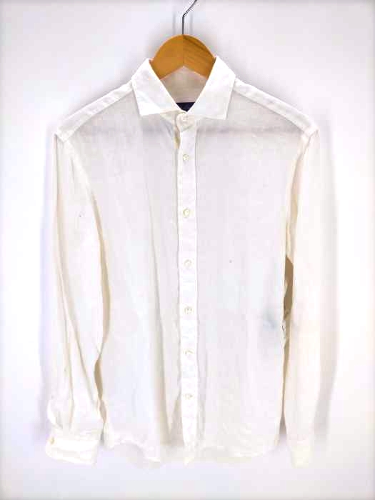 RALPH LAUREN PURPLE LABEL(ラルフローレンパープルレーベル) ホリゾンタルカラー リネンシャツ メンズ 15