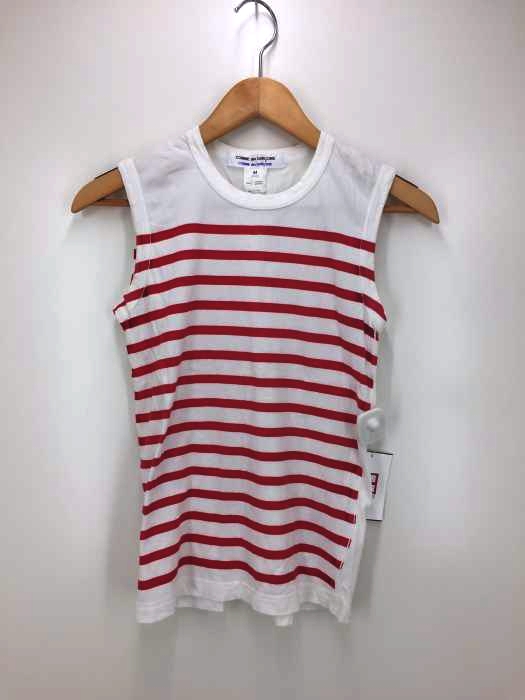 COMME des GARCONS COMME des GARCONS(コムデギャルソンコムデギャルソン) ノースリーブボーダーTシャツ レディース JPN：M