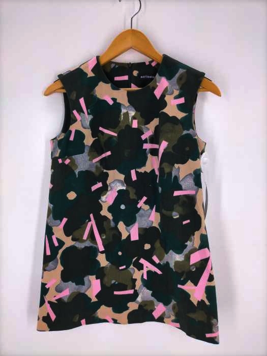 marimekko(マリメッコ) コットン混花柄ノースリーブワンピース レディース JPN：34