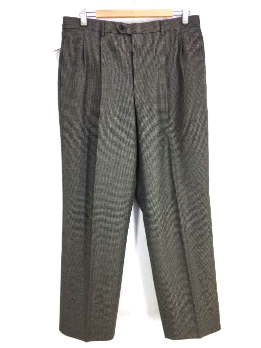 ユーズドフルギ USED古着 NEW ENGLAND 2タックウールテーパードワイドパンツ メンズ  88