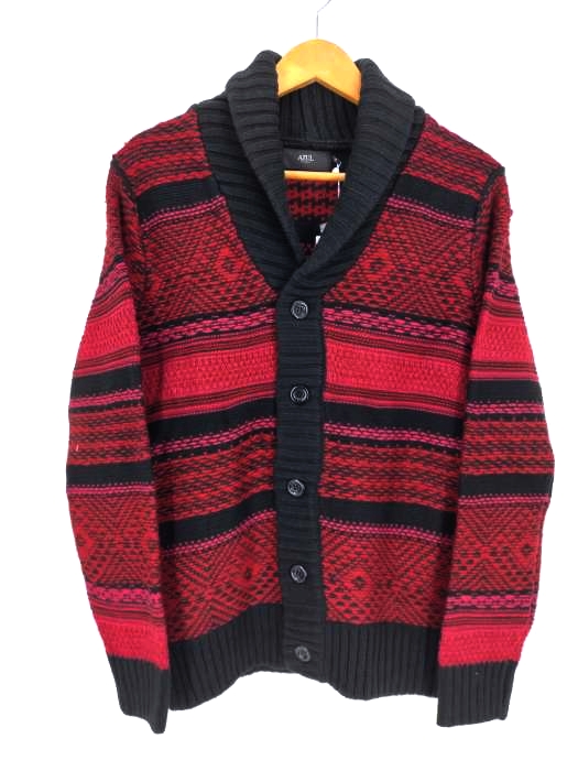AZUL by moussy(アズールバイマウジー) NATIVE SHAWL CARDIGAN メンズ  S