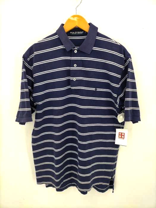 POLO GOLF RALPH LAUREN(ポロゴルフラルフローレン) 鹿の子ボーダーポロシャツ メンズ  LL