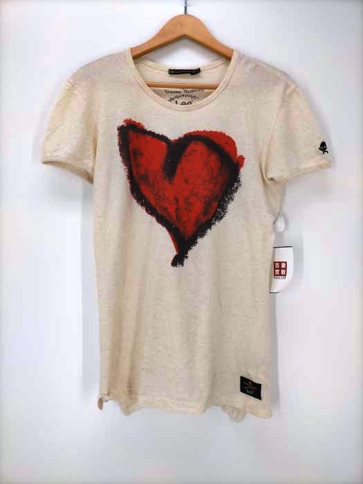 Vivienne Westwood ANGLOMANIA(ヴィヴィアンウエストウッド アングロマニア) ハート プリント カットソー レディース import：L