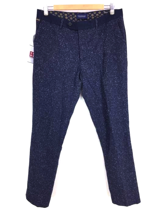 SCOTCH&SODA(スコッチアンドソーダ) ワンタック ネップ加工スラックスパンツ メンズ  W32L32