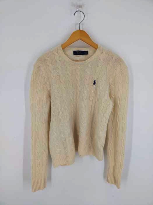 POLO RALPH LAUREN(ポロラルフローレン) ケーブルニット アイボリー レディース import：M