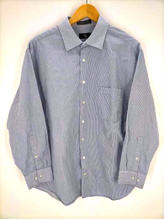 シーケーカルバンクライン ck Calvin Klein OLD ストライプドレスシャツ メンズ JPN：XL