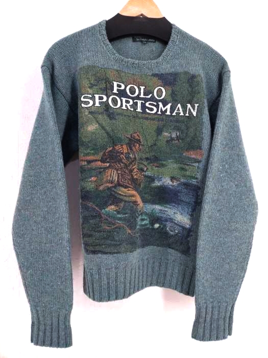 ポロバイラルフローレン Polo by RALPH LAUREN 80s POLO SPORTSMAN ウールニット メンズ  170