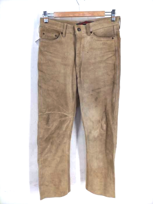ユーズドフルギ USED古着 TARRAGON スウェードレザーパンツ suede pants メンズ JPN：S