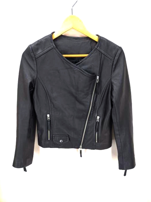 ユーズドフルギ USED古着 {{Market One}} ラムレザー ジャケット レディース JPN：38