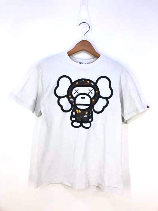 アベイシングエイプ A BATHING APE BABY MILO プリントクルーネックカットソー メンズ  S
