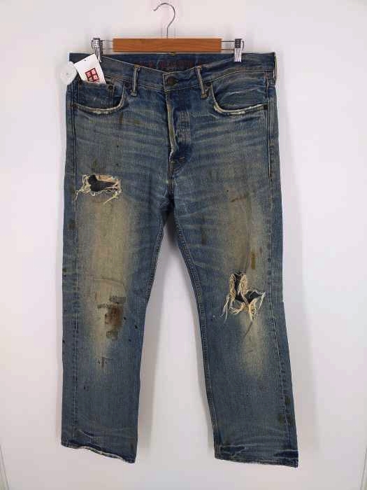 ルールナンバー RUEHL No.925 ヴィンテージ加工 ワイドストレートデニムパンツ BOWERY メンズ 36inch