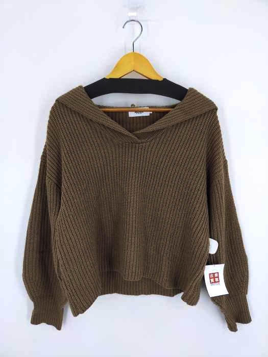 アズールバイマウジー AZUL by moussy SAILOR COLOR KNIT TOPS レディース JPN：M