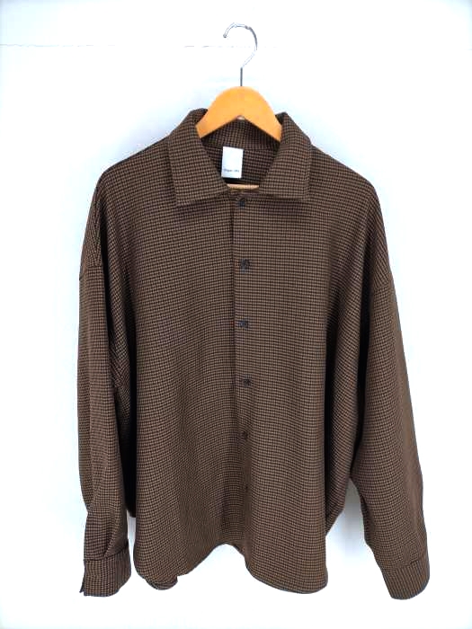 キャスパージョン CASPER JOHN 千鳥格子柄シャツ メンズ JPN：M