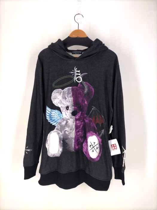 トラヴァストウキョウ TRAVAS TOKYO Angel & Devil bear Hoodie 天使と悪魔くまパーカー レディース  FREE