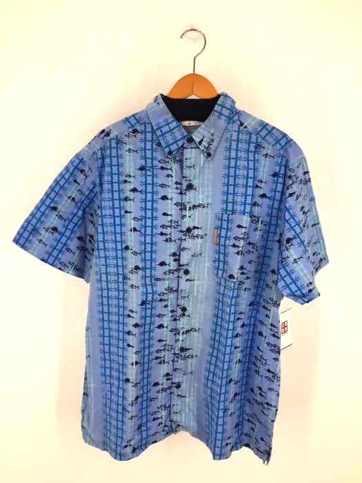 Columbia(コロンビア) 魚類・釣り竿柄プリント PFG フィッシングシャツ メンズ JPN：L