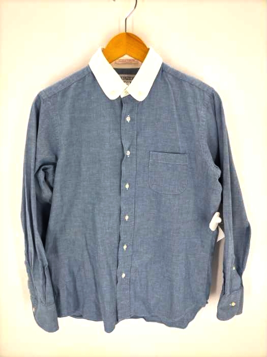 individualized shirts(インディヴィジュアライズドシャツ) 丸襟コットンシャツ メンズ  15 1/2