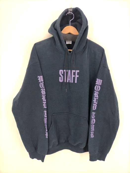 USED古着(ユーズドフルギ) GR8 purpose tour STAFFパーカー GILDANボディ メンズ  XL