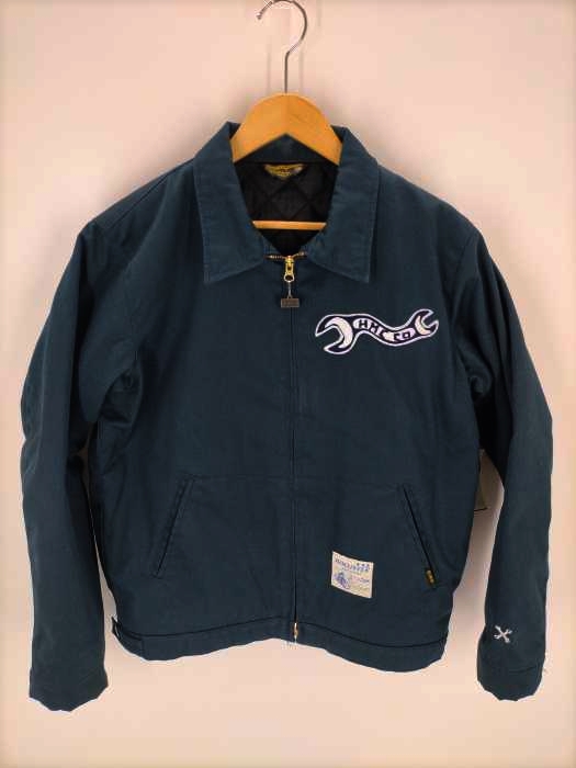 :BLUCO WORK GARMENT ワッペン中キルティングジップアップジャケット メンズ JPN：M