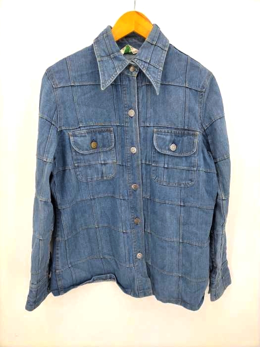 USED古着(ユーズドフルギ) FRESH START パッチワークデニムシャツジャケット レディース JPN：L