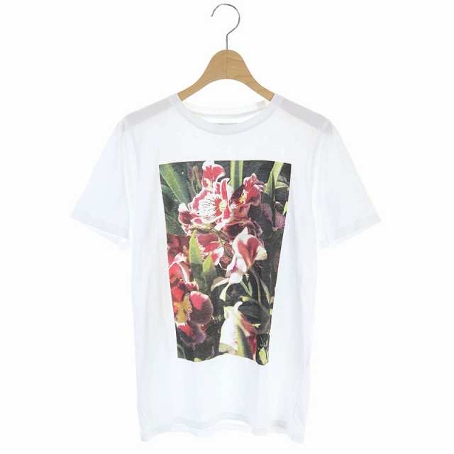 Saturdays New York City(サタデーズニューヨークシティ) フラワープリントTシャツ カットソー 半袖 プルオーバー XS 白 ホワイト /CM ■OS レディース レディース  XS