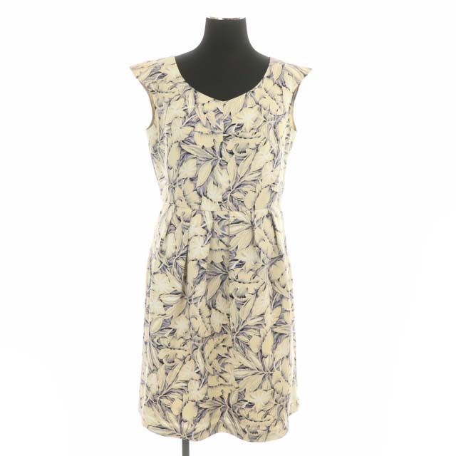 PROPORTION BODY DRESSING(プロポーションバイボディードレッシング)   プロポーション ボディドレッシング PROPORTION BODY DRESSING ワンピース ひざ丈 ノースリーブ 総柄 3 ベージュ グレー ラベンダー /DF レディース レディース  3(日本サイズL相当）