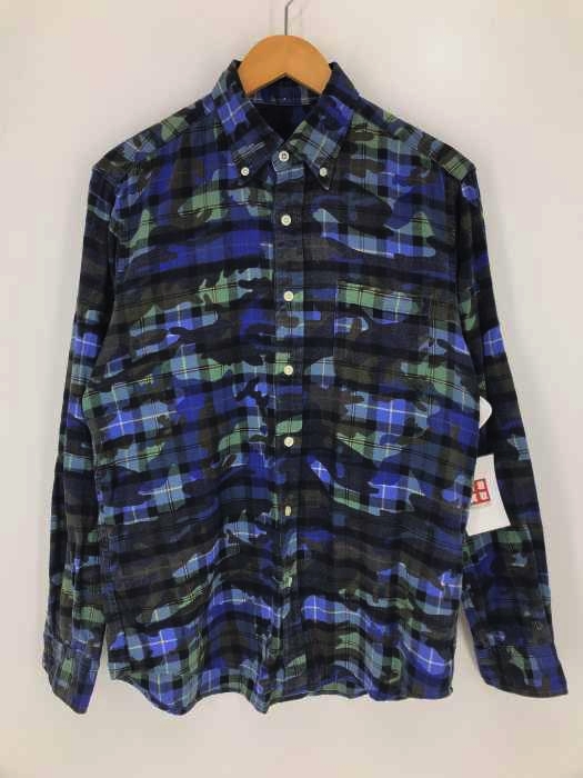 SOPHNET.(ソフネット) カモフラ チェック ボタンダウンシャツ メンズ JPN：M