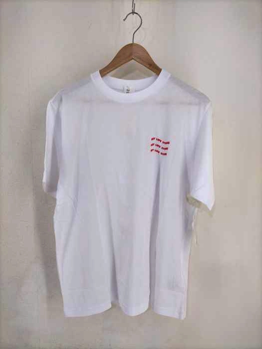 USED古着(ユーズドフルギ) Hey Life Store half sleeve logo tee レディース JPN:S