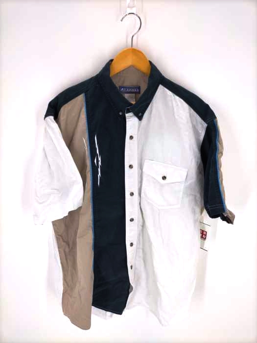 USED古着(ユーズドフルギ) {{ALAMOSA}} マルチカラー BD半袖シャツ メンズ JPN：XL