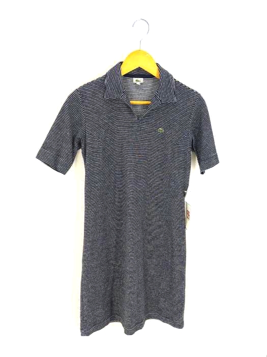 LACOSTE(ラコステ) ボーダー ポロワンピース レディース JPN：40