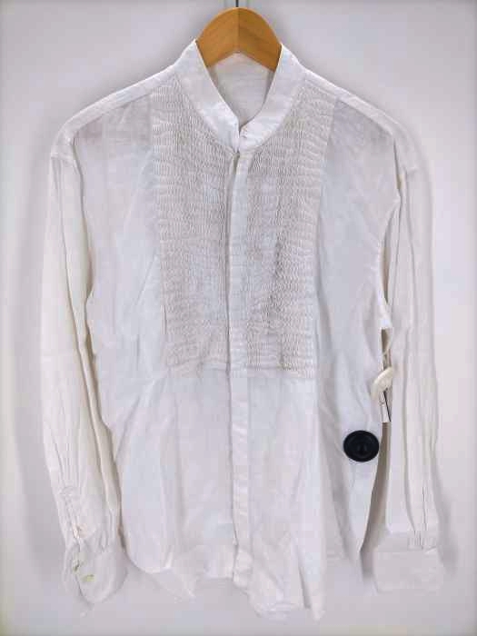 USED古着(ユーズドフルギ) bourrienne リネンスタンドカラーシャツ メンズ JPN:L