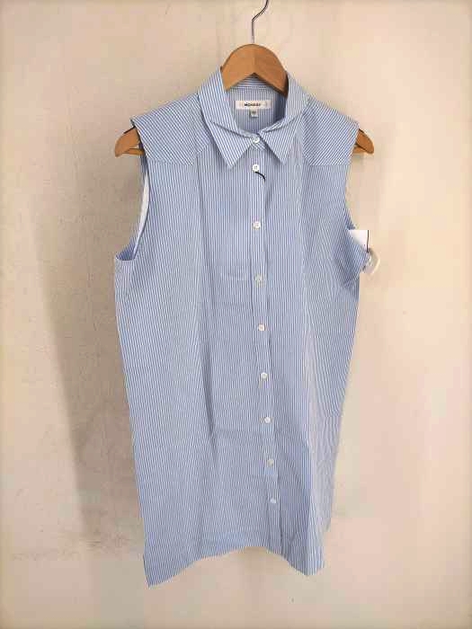 moussy(マウジー) STRIPE SLEEVELESS BLOUSE レディース  FREE