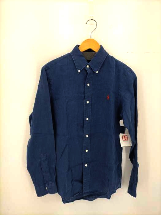 RALPH LAUREN(ラルフローレン) CLASSIC FIT スモールポニー刺繍BDリネンシャツ メンズ JPN:S