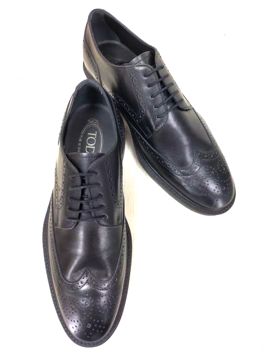 TODS(トッズ) ウィングチップ フルブローグシューズ メンズ  6 1/2