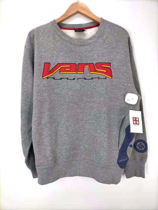 VANS(バンズ) 90S ロゴプリント  サイドパネル クルーネック スウェット メンズ import：M