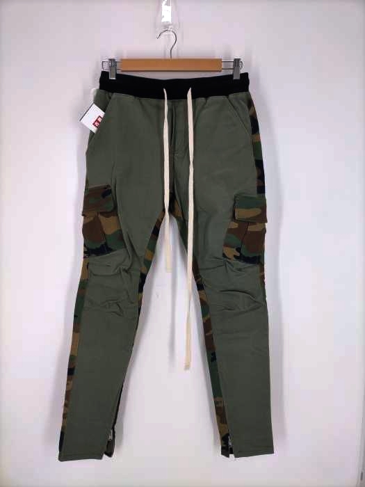ミニマル mnml 裾ジップ迷彩柄イージーカーゴパンツ メンズ JPN：XS