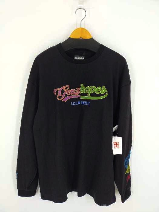 ゲンザイ genzai Sleeve Collage L/S Tee メンズ  XL